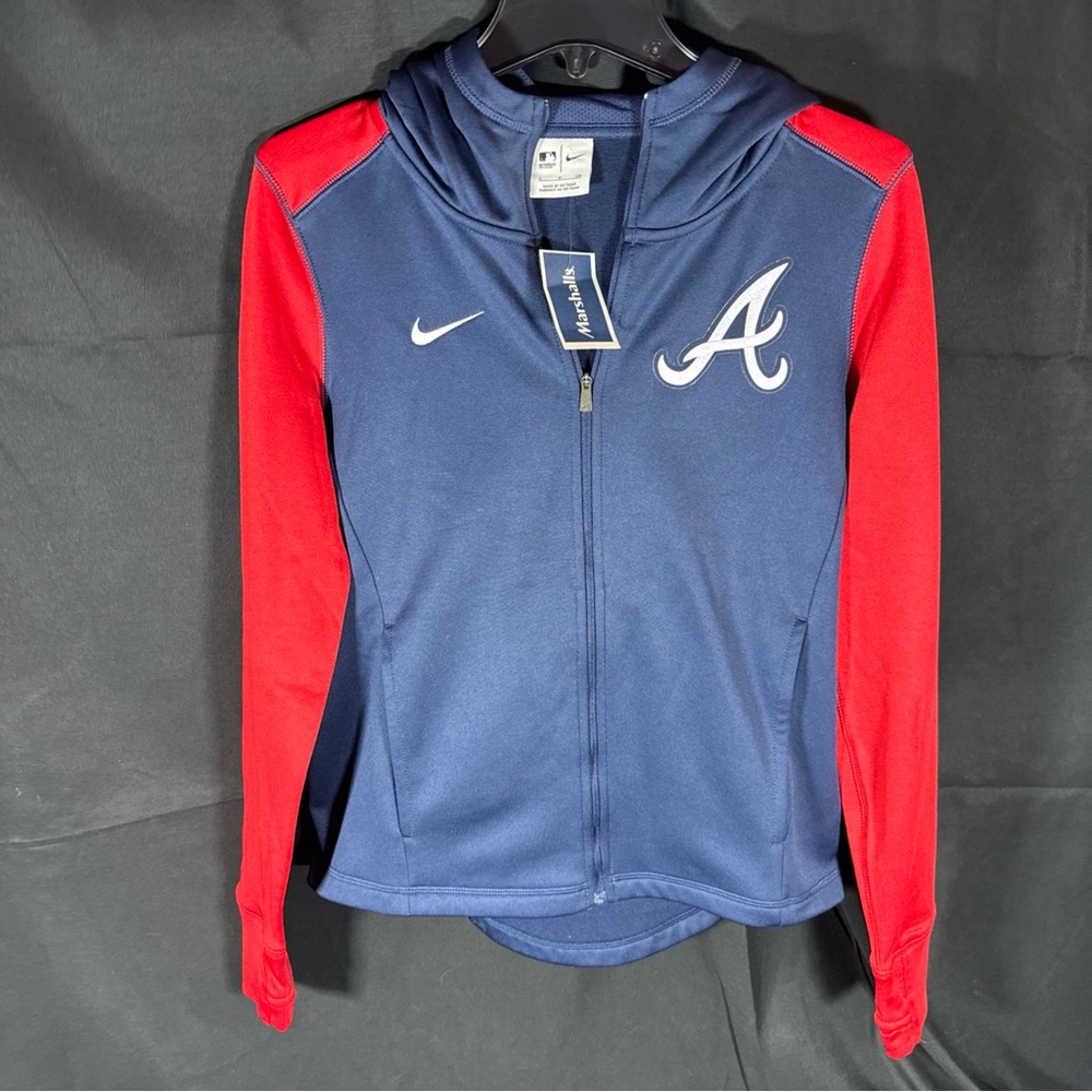Nike Atlanta Braves dry fit hooded sweatshirt, thermal new tags